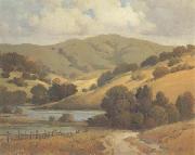 unknow artist California landscape oil painting
